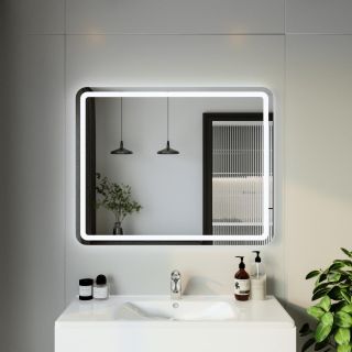 Зеркало с подсветкой Бриклаер Эстель-1 4627125414237 100 см на взмах руки